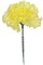 100-Pack: Yellow Silk Carnation Flower Picks, Floral Home by Artificial Flowers